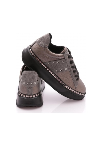 Dgn B07 Kadin Sneaker Ayakkabi Platin Süet