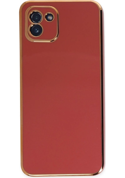 Newface - 291 - Samsung Galaxy Uyumlu A03 Kılıf Volet Silikon - Kmrsfres - - Kırmızı