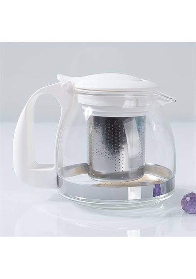 1250 Ml Borosilikat Süzgeçli Cam Çaydanlık Bitki Ve Çay Demliği Beyaz Saplı Kettle Ve Çay Makinesi Uyumlu Demlik çok renkli 1250 Ml Borosilikat Süzgeçli Cam Çaydanlık Bitki Ve Çay Demliği Beyaz Saplı Kettle Ve Çay Makinesi Uyumlu Demlik çok renkli