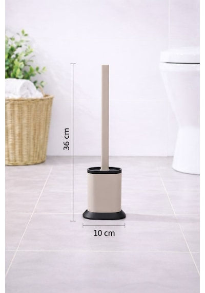 Silikon Tuvalet Fırçası Pratik Silikon Wc Klozet Fırçası Bej S-210 Bej