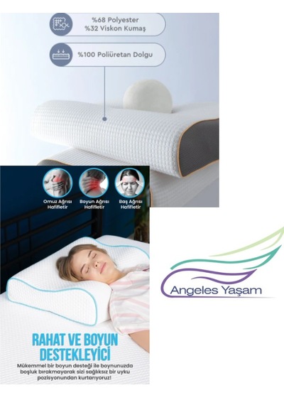 Angeles Yaşam Visco Yastık Beyaz