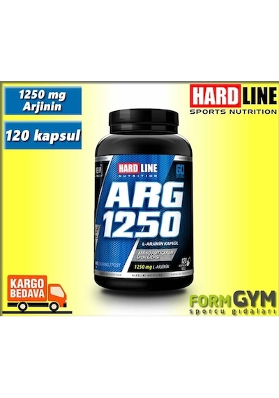 Hardline Arg 1250 Arginine Arjinin 120 Kapsül