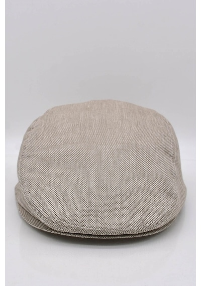 Külah Erkek Bej Kasket Cotton Irish Flat Cap Şapka-Bej-Standart