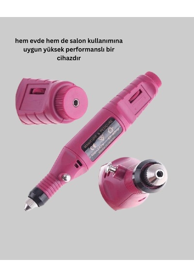 Profesyonel Tırnak Matkap Makinesi Usb Şarjlı, Ayarlanabilir Hız, Düşük Titreşimli Ve Sessiz Çalış