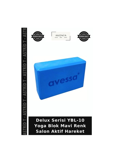 Delux Serisi Ybl-10 Yoga Blok Mavi Renk Salon Aktif Hareket