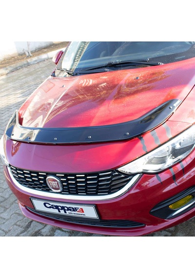 Cappafe Fiat Egea Ön Kaput Koruyucu Rüzgarlık 4Mm Abs 2015-›