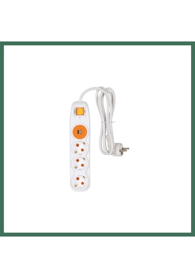En-cag Nilson 3lü 1,5mt 1-usb 1-type Akım Korumalı Uzatma Bss Diğer