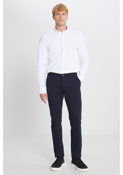 AC&Co / Altınyıldız Classics Erkek Lacı Pamuklu Slim Fit Dar Kesim Yan Cep Casual Pantolon Lacı