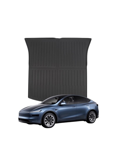 Tesla Juniper Arka Bagaj Havuzlu Kauçuk Paspası Üst Kısım - Siyah