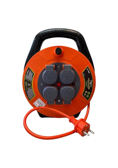 Seyyar Kablo Makarası - 10 Metre Kablo, 3x1.5mm², Ip44 Kapaklı 4 Prizli, Bylion Taşınabilir Enerji Çözümü Çanta Tipi Seyyar Uzatma Kablosu Kamp, Atölye, Bahçe, Garaj, Ev Diger