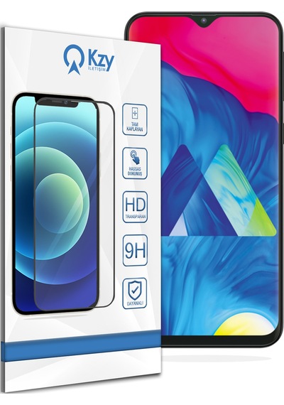 Samsung Galaxy M10 ile Uyumlu Tam Kaplayan Temperli Cam Ekran Koruyucu