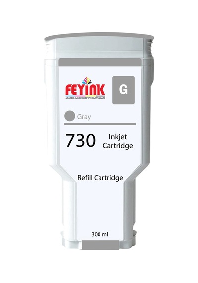 Feyink Hp 730 Gray G Mürekkep Dolumlu Feyink Kartuş