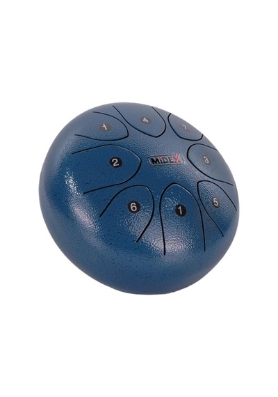 Midex Td-88bl Çelik Dil Davul Handpan 8 İnç 8 Ton Steel Tongue Drum Full Set
