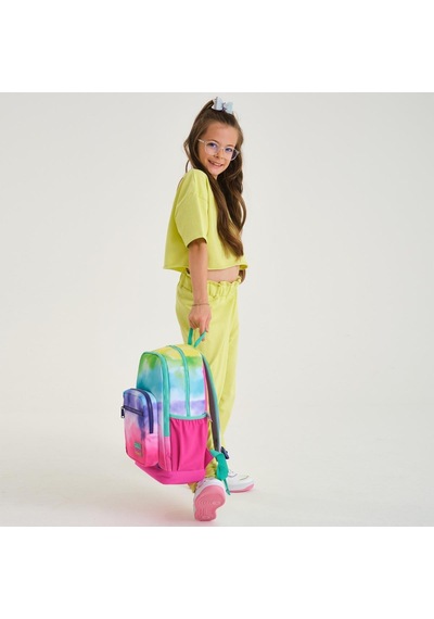 Coral High Kids Renkli Batik Desenli Dört Bölmeli Okul Sırt Çantası 23739