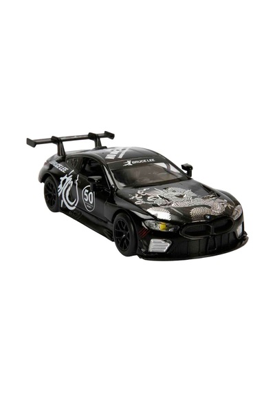 1:32 Sesli Ve Işıklı Rmz Hobby Bruce Lee Serisi Die Cast Çek Bırak Model Araba - Siyah Bmw M8 Gte Si