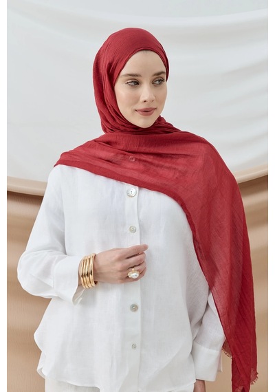 Aminenesil Modakaşmir Aya Şal Bordo Renk