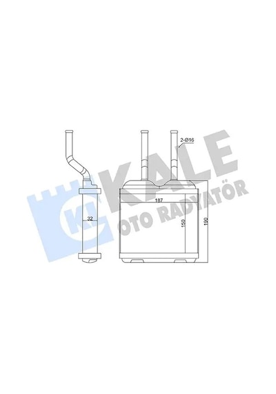 Opel Tigra Kalorifer Petegi 1.6 1995-1998 Kale 346685