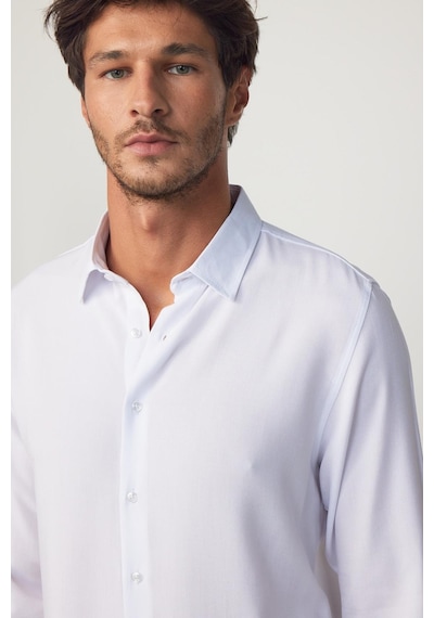 Tudors Slim Fit Dar Kesim Uzun Kol Dökümlü Viskon Şık Erkek Beyaz Gömlek-26909-beyaz Beyaz Tudors Slim Fit Dar Kesim Uzun Kol Dökümlü Viskon Şık Erkek Beyaz Gömlek-26909-beyaz Beyaz