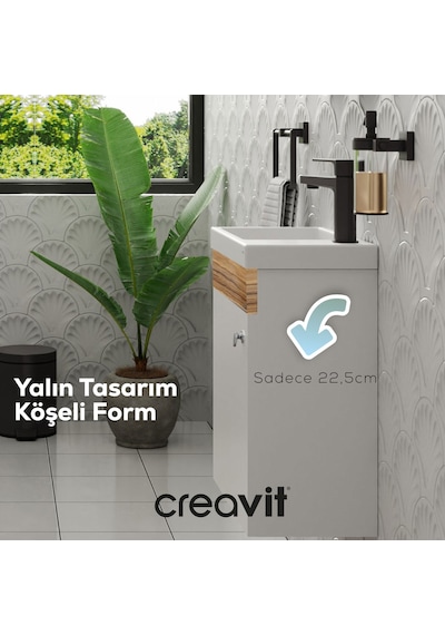Creavit Elmas Lavabo Dolabı 45 Cm Beyaz-parlak Belly Beyaz - Legnano Creavit Elmas Lavabo Dolabı 45 Cm Beyaz-parlak Belly Beyaz - Legnano