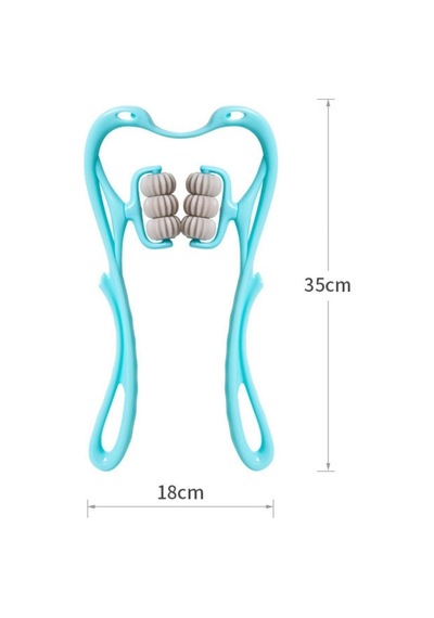 Ergonomik Taşınabilir Çok Amaçlı Altı Tekerlekli Masaj Aleti Çok renkli