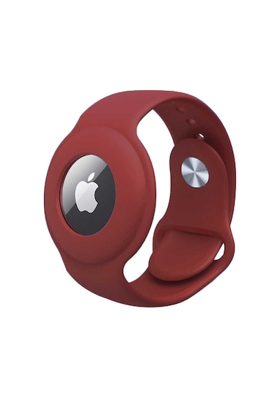 Apple Uyumlu AirTag Anahtarlık Mkst Kordon-mürdüm Mürdüm