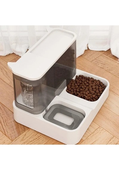 2'si 1 Arada Otomatik Kedi Mama Ve Su Kabı