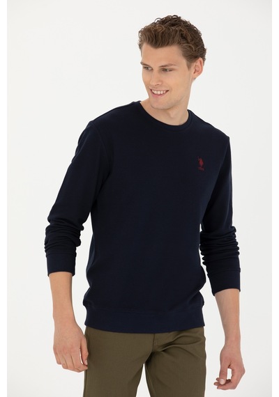 U.s. Polo Assn. Yuvarlak Yaka Lacivert Erkek Sweatshirt 1668658 Lacivert
