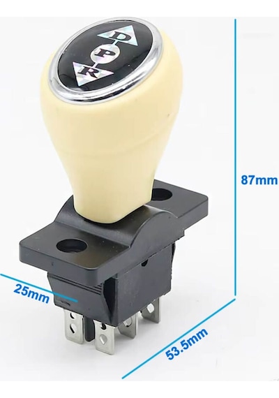 Joystick Kcd4 Anahtar Push Beyaz İleri Geri Vites Kolu 16a 250v Akülü Çocuk Arabası Vinç