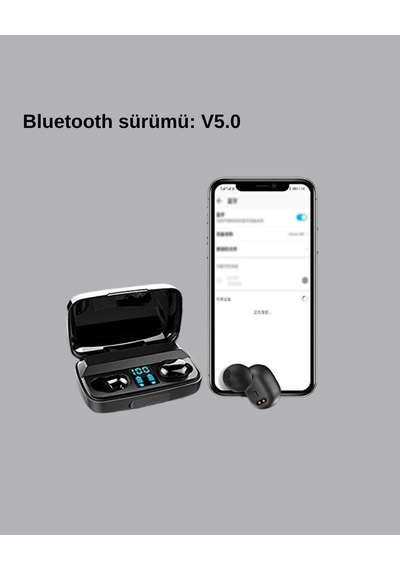 A10s Tws Bluetooth 5.0 Kulaklık Powerbank Li Şarj Kutusu Dokunmatik Kontrol Gerçek Stereo Mh-hs2111-3401
