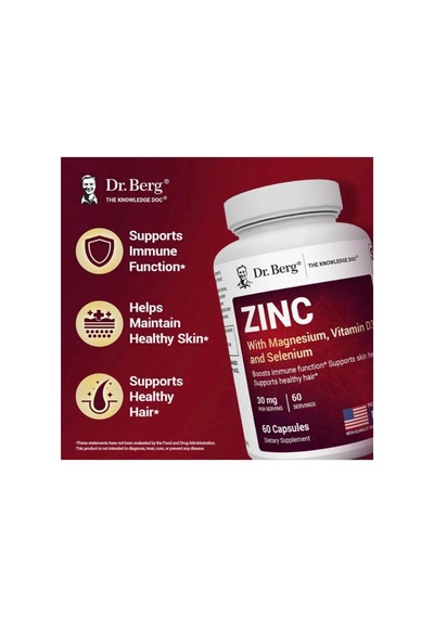 Dr.berg Zınc 60mg Per Servıng 60 Kapsül