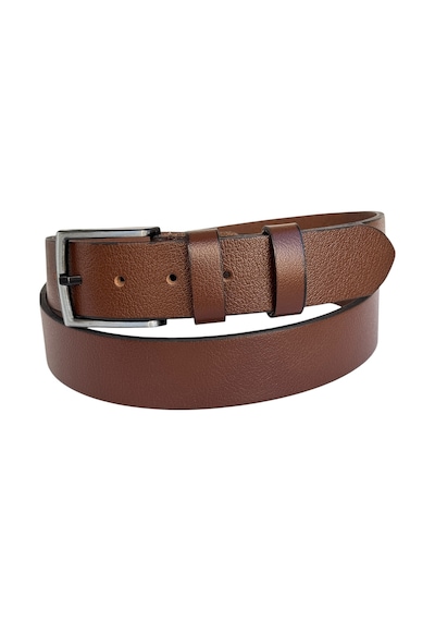 Süzer Deri Battal Boy Hakiki Deri 4 Cm. Tokalı Düz Model Spor Erkek Kemer Taba Taba