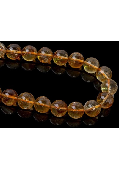 10 MM Sitrin Taşı Dizi Aaaa Siyah