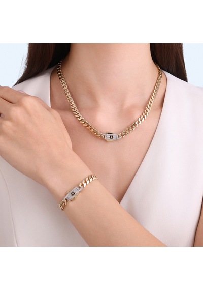 Altınbaş Altınbaş Golden Chain Bileklik Abl0382-y-24737-t75mm Çok Renkli