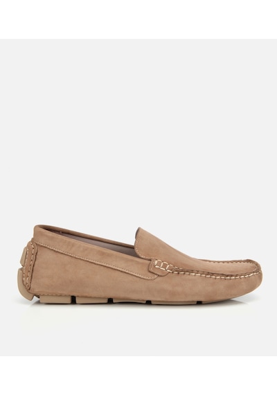 Hotiç Erkek Nubuk Deri Bej Hafif Tabanlı Günlük Loafer 02ayh305550a300 Bej