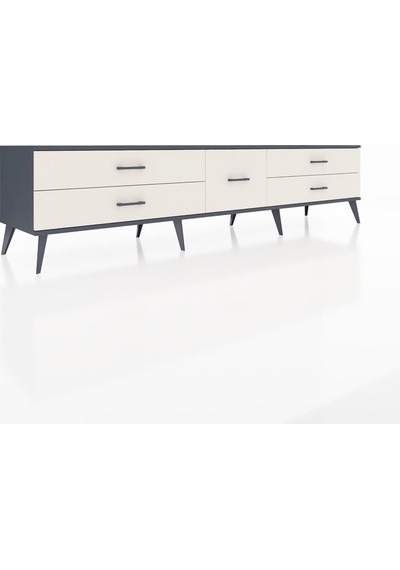Hyperion Tv Ünitesi 5 Çekmeceli 220x44x51 Antrasit-aytaşı Aytası/aytası - Antrasıt Hyperion Tv Ünitesi 5 Çekmeceli 220x44x51 Antrasit-aytaşı Aytası/aytası - Antrasıt