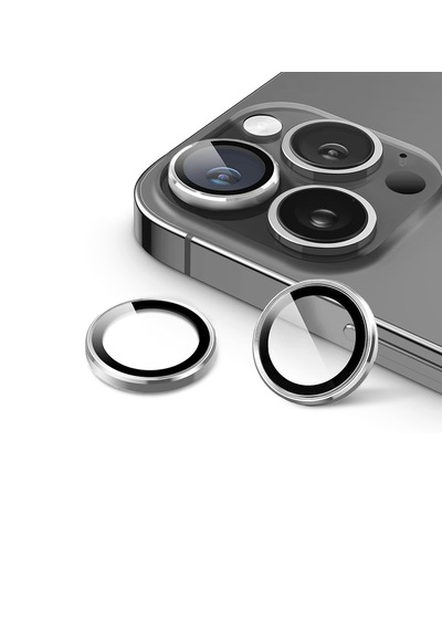Apple Uyumlu iPhone 14 Pro / Pro Max İçin Ipg Kamera Lens Koruyucu - Uzay Gri
