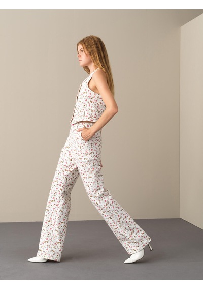 Xint Pembe Oversize Pamuklu Pantolon 201139