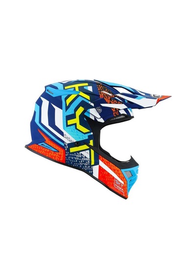 Kyt Skyhawk Kask Hyperflow Matt Lıght Blue / Red Çok Renkli