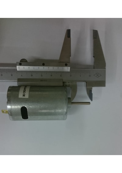 24V Dc 7500Rpm Uzun Milli Motor 37 MM Çap