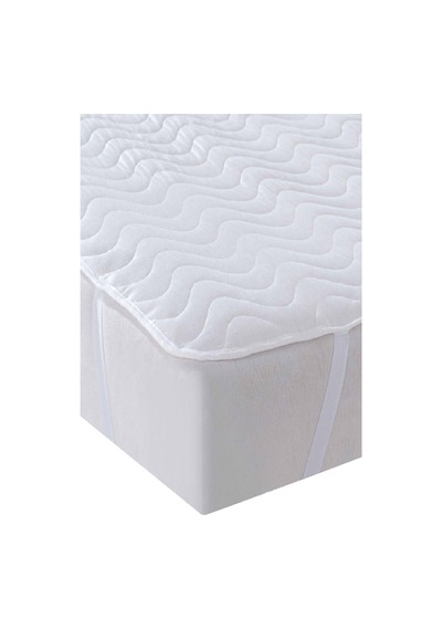 Mycey Kapitoneli Sıvı Geçirmez Alez 220x200 Cm Çift Kişilik Köşe Lastikli Beyaz