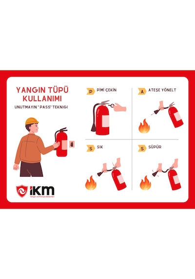İkm 6 Kg Köpüklü Yangın Tüpü/ 3 Adet