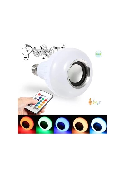 Hubrendy Sh Powermaster Bluetooth Müzik Çalar + Kumandalı Rgb Led Ampul Om-30