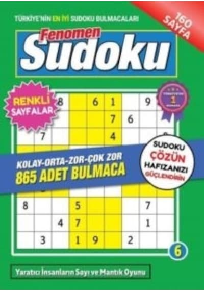 Fenomen Sudoku  -  6 -  Maxı Yayıncılık