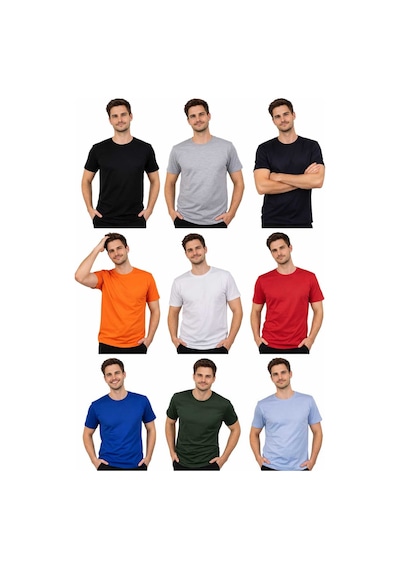 Gayem Butik Kısa Kol T-shırt Mavi
