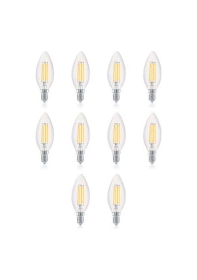 Filament 4w E14 Rustik Led Ampul 10'lu Paket Düz E14 Düz 10
