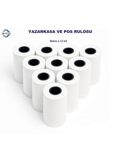Termal Yazarkasa Ve Pos Rulosu 56mm X 12metre 400 Lü Koli