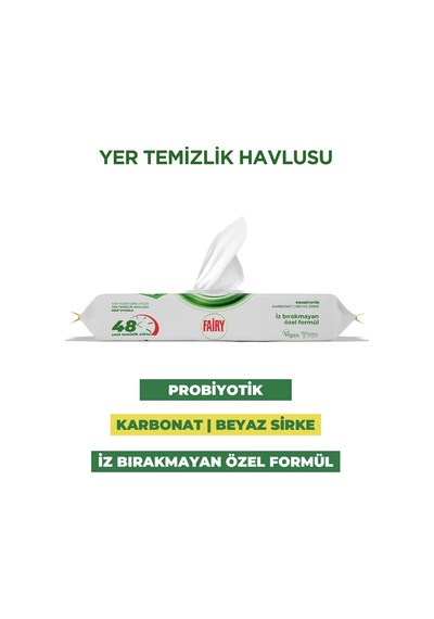 50'li Mop Uyumlu Yer Temizlik Havlusu - Limon Yağı