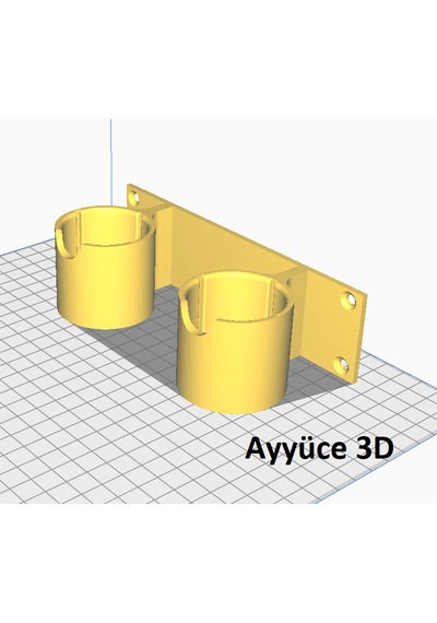 Ayyüce 3d, Cinetic Big Ball Duvar Askı Aparatı,çiftli,siyah