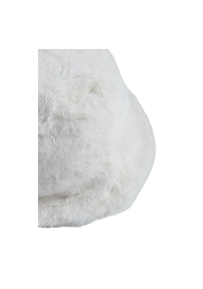 Kız Çocuk Basic Peluş Beyaz Şapka 7274476