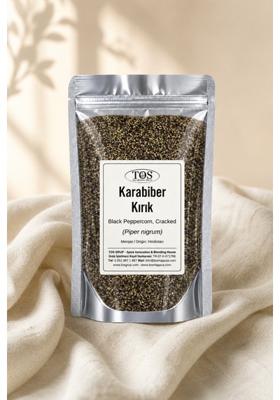 Siyah Karabiber Kırık 1 kg (1. Kalite) Piper nigrum / Peppercorn, Black Cracked